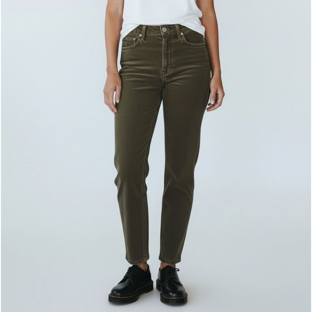 Vintage Olive Corduroy Jeans By Northern Reflections
